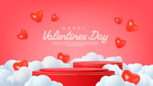 Banner ngày lễ valentine file vector mẫu BV164