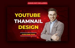 Ảnh thumb bìa youtube chủ đề kinh doanh file PSD mẫu Y61