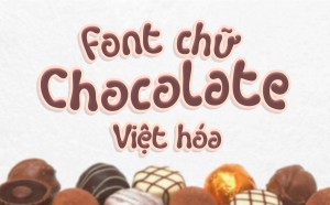 Font chữ đồ ăn mũm mĩm Việt hóa TH Choco Fantine