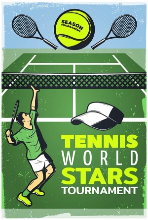 Poster giải đấu tennis file vector mẫu HV3