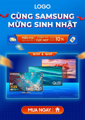 Poster quảng cáo ưu đãi tivi file EPS - mẫu số 923