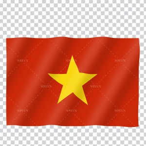 Ảnh cờ Việt Nam tung bay file PNG mẫu số 97