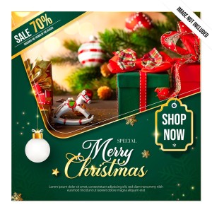 Banner quảng cáo dịp noel file vector mẫu số 130