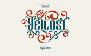 Font chữ cổ điển vintage NVN Yellost Việt hóa