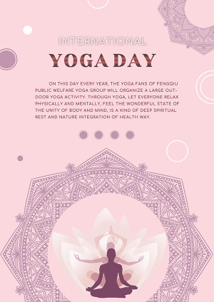 Poster tập yoga cơ bản tại nhà file PSD mẫu J160