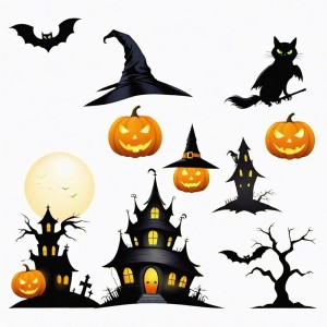 Hình minh họa lễ hội hóa trang halloween file EPS - mẫu số 652