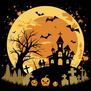 Background lễ halloween kinh dị file EPS và AI mẫu MB51