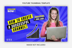 Ảnh thumb kênh youtube file PSD - mẫu số 780