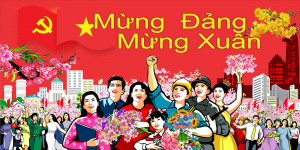 Pano mừng Đảng mừng xuân 2024 file CDR mẫu D3