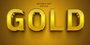 Hiệu ứng text gold file PSD mẫu HU366