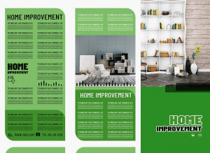 Brochure lĩnh vực thiết kế nhà ở file PSD mẫu D34