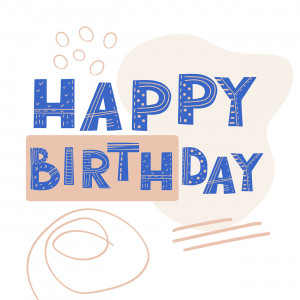 Bộ chữ typo happy birthday đơn giản file EPS và AI mẫu K126