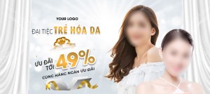 Banner quảng cáo dịch vụ spa file PSD mẫu KF51