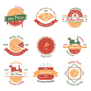 Logo cửa hàng bánh pizza file EPS - mẫu số 931