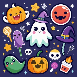 Hình minh họa nhân vật lễ hội halloween file EPS - mẫu số 823