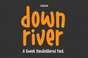 Font chữ tiếng Việt hoạt hình SVN Down River miễn phí