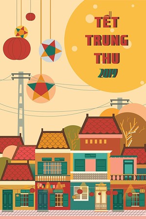 Mẫu thiết kế Poster trung thu cho AI