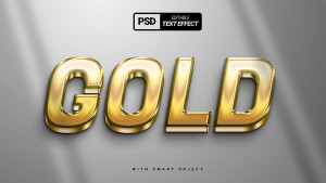 Hiệu ứng text gold file PSD mẫu HU330