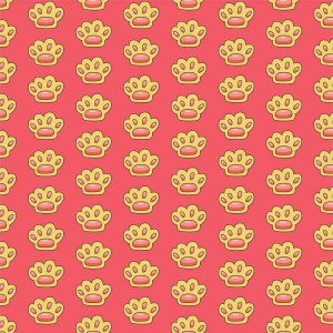 Pattern họa tiết chân mèo file vector - mẫu số 272