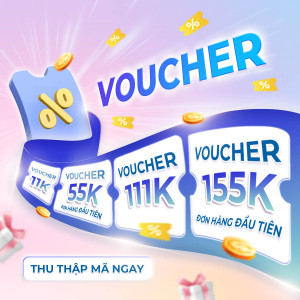 Banner thẻ voucher giảm giá cho cửa hàng