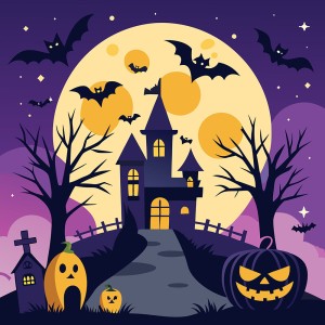 Background ngày lễ halloween file EPS và AI mẫu MB2