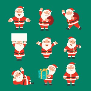 Ảnh minh họa nhân vật ông già noel vector