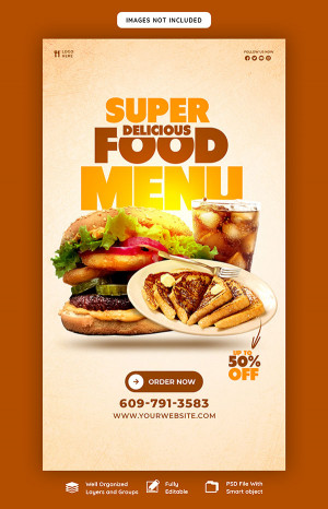 Poster quảng cáo bánh hamburger file PSD mẫu P116