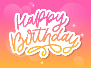 Bộ chữ typo happy birthday cách điệu file EPS và AI mẫu K9