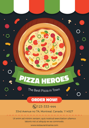 Poster quảng cáoi Pizza P27 file AI và EPS