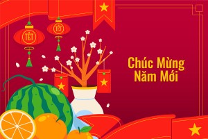 Background tết cổ truyền file vector mẫu 25R1455