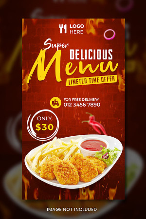 Poster quảng cáo gà rán KFC file PSD mẫu GR51