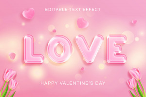 Banner valentine hoa tulip hồng file PSD