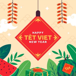 Banner dịp tết nguyên đán file vector mẫu 25R1867