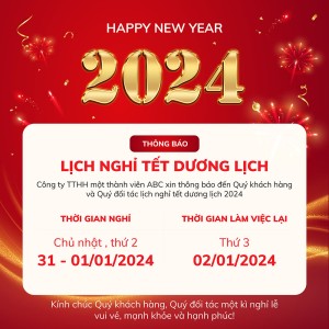 Poster lịch nghỉ tết năm mới file vector mẫu KX28