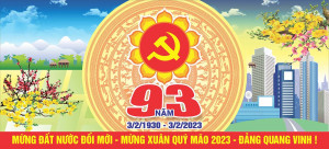 Pano mừng Đảng mừng xuân 2024 file CDR mẫu D34