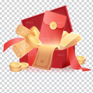 Hình ảnh hộp quà voucher giảm giá file PNG mẫu VC41