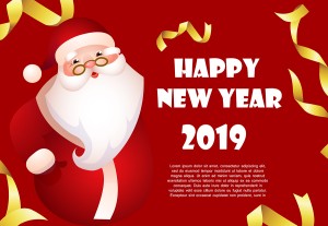 Banner ông già noel chúc mừng lễ giáng sinh file vector mẫu BN245