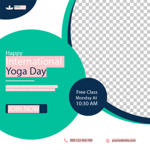 Poster quảng cáo khóa học yoga file EPS và AI mẫu J44