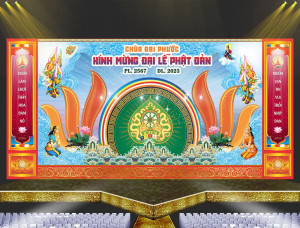 Backdrop Trang Trí Sân Khấu Đại Lễ Phật Đản 2024 File Corel 05