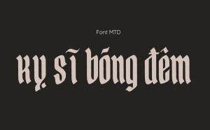 Font chữ retro MTD Yerington Việt Hóa