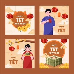 Banner tết nguyên đán file vector - mẫu số 549