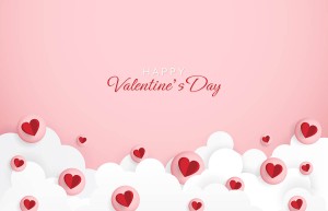 Background hình ảnh trái tim nền hồng dịp valentine file vector mẫu số 415