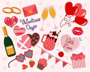 Banner ngày valentine file EPS và AI mẫu V44