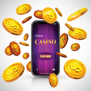 Poster trò chơi casino trên điện thoại file EPS và AI mẫu T64