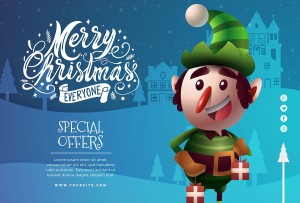 Banner dịp noel file vector mẫu BN120