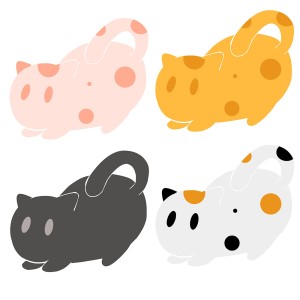 Hình ảnh chú mèo cute file vector mẫu CM65