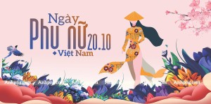 Banner chúc mừng ngày phụ nữ việt nam file CDR mẫu PN296