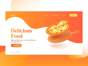 Banner cửa hàng bánh pizza ngon file EPS - mẫu số 609