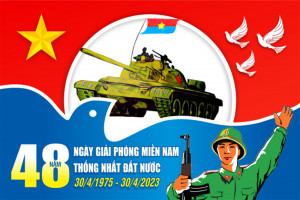 Pano ngày lễ 30/4 và 1/5 file CDR mẫu K30