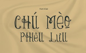 Font chữ hoạt hình iCiel Lady Rene Việt Hóa